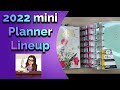 2022 planner lineup, mini and skinny mini happy planners