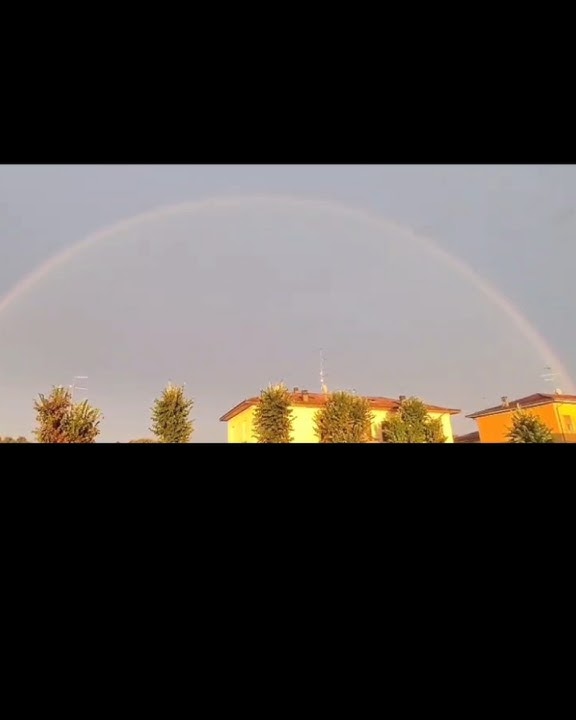 first time 👀  watching big rainbow 🌈.  #mostbeautifulrainbow #viral