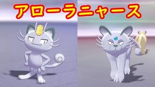 アローラニャース ペルシアン 入手 攻略 キャンプで遊ぶ ポケモン剣盾 ポケモンhome ポケモン ソード シールド Youtube