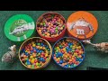 Relaxing Candy Tins Video || Vibrate Skittles and M&amp;M's ASMR unpacking #satisfying #asmr #asmrsounds
