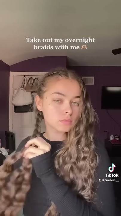  Let’s take out my overnight braids 🥰 #hairstyle #hairvlog #hairtutorial ...