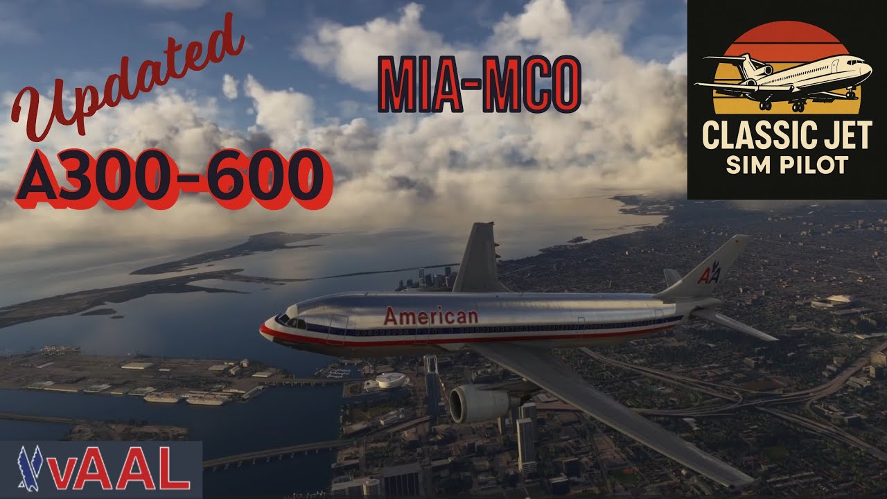 A300-600 Classic Ops! American Airlines MIA-MCO | iniBuilds Update MSFS 2020/2024