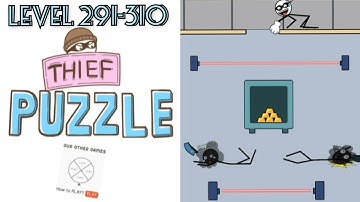 Thief Puzzle gameplay / level 291-310 walkthrough / WEEGOON / funny theft game / steal the item
