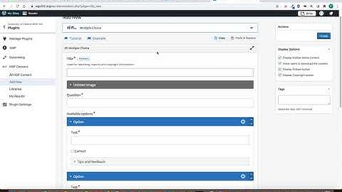 Using H5P in WordPress