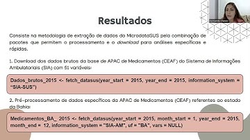 Desenvolvimento da metodologia de extração de dados do MicroDataSUS pelo RStudio