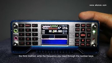 How to Adjust the HF SDR Transceiver Ailunce HS2 Frequency?
