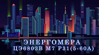 Остановка электросчетчика Энергомера ЦЭ6803В М7 Р31 (петля)