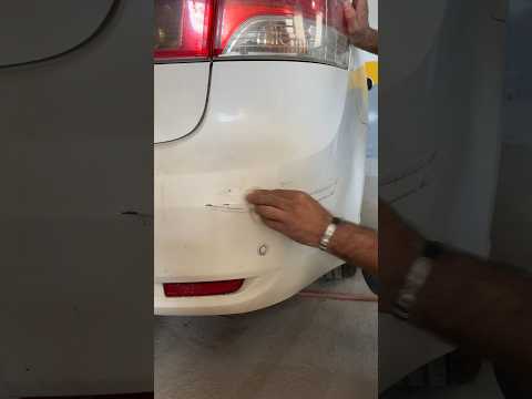 Araç tamponu çizildiğinde boyacıya para vermeye son #youtube #trending #automobile #car #paint