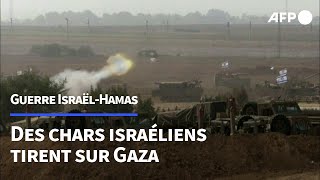 Israël-Hamas: des chars israéliens tirent des obus vers la bande de Gaza | AFP Images