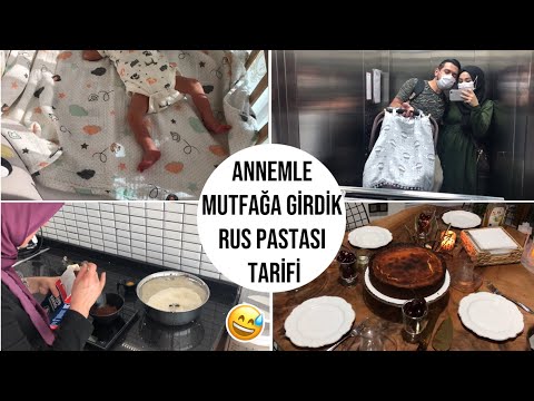 ANNEMLE MUTFAĞA GİRDİK 😅 | NEFİS RUS PASTASI TARİFİ | DOKTOR KONTROLÜNE GİTTİK