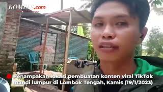 Penampakan Lokasi Konten Viral TikTok Mandi Lumpur di Lombok Tengah