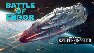 Star Wars Battlefront 2 - NEW BATTLE OF ENDOR MAP Starfighter Mod
