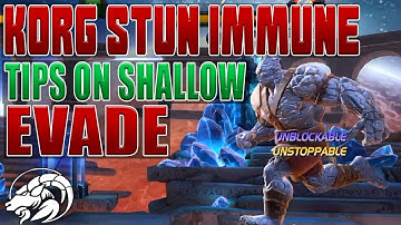 Fighting Stun Immune Korg Shallow Evade Method | Marvel Contest Of Champions