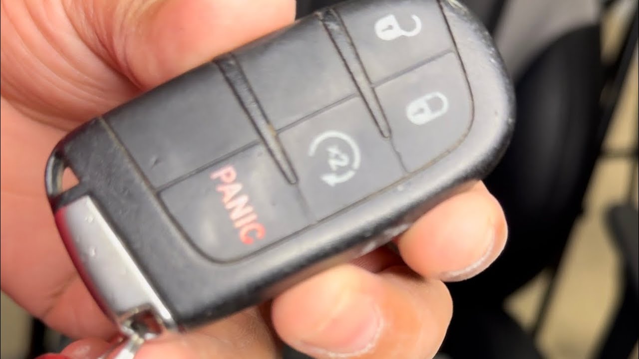 Dodge key fob battery change Chrysler fob battery change YouTube