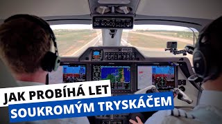 Private jet Cockpit view | Linz - Mallorca | Embraer Phenom 300