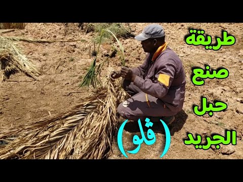 أسلوب صنع حبل الجريد ڨلو