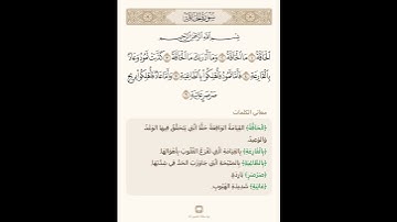الشراج في بيان غريب القران سورة القلم تلاوة الشيخ سعد الغامدي