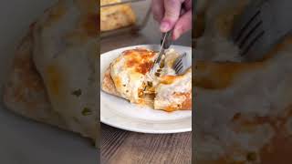 ▶️ Receta de crepes rellenos de pollo. #recetas #crepes #pollo