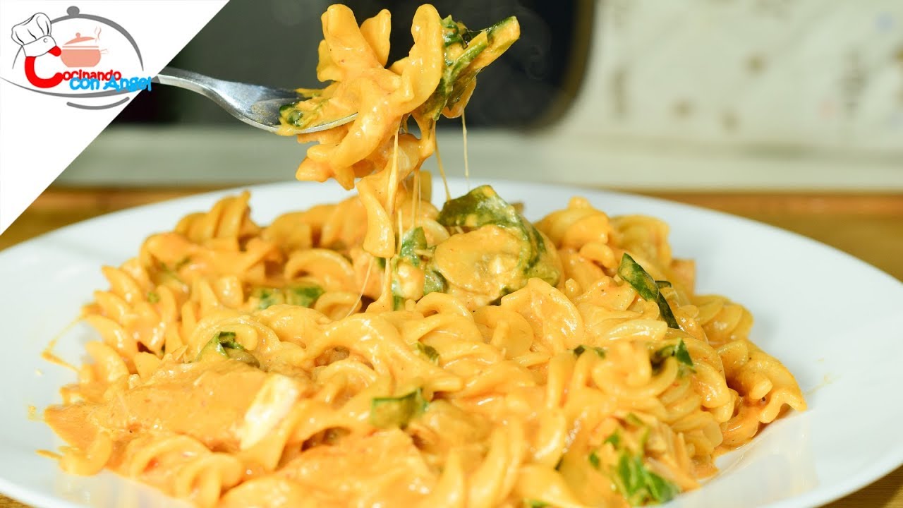 Pasta en Crema de Chipotle y Espinacas YouTube