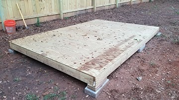 Building a Shed on a Budget! (part 2 building the floor)