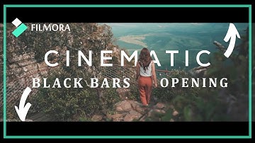 How to make a CINEMATIC BLACK BARS OPENING Effect in Filmora X | Tutorial 2021