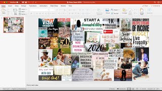 HOW TO MAKE A VISION BOARD USING POWERPOINT | An easy way to make a Digital Vision Board for 2024!