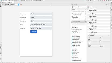 Vaadin Designer tutorial - Snippets and quick styling