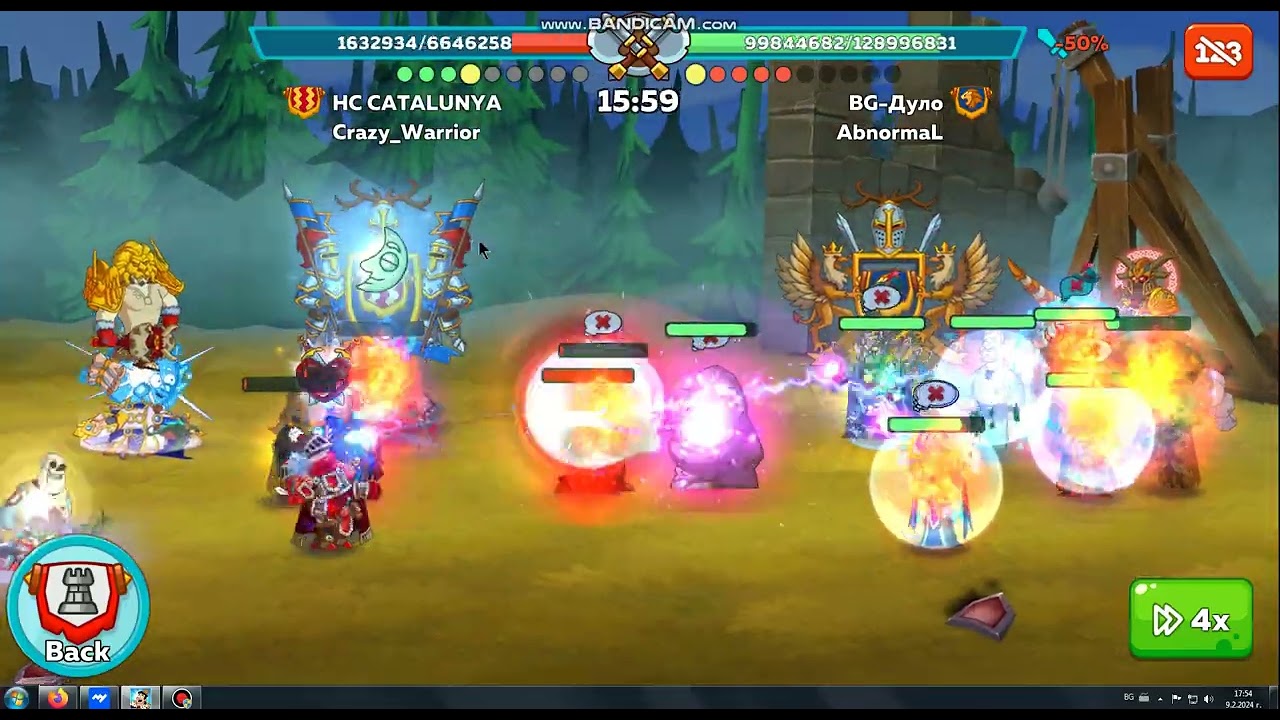 Hustle Castle Clan war ( BG-Дуло vs HC CATALUNYA ) 1 vs 9