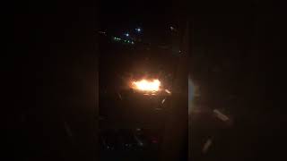 Машины горят в Брусилово