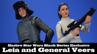 Star Wars Black Series Bespin Escape Leia and General Veers Hasbro Review