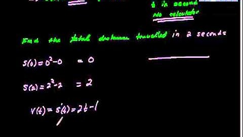 AP Calculus AB Particle Motion Pt II Free Response Example