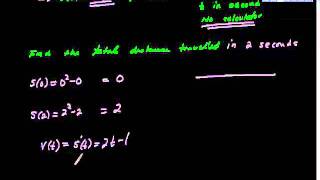 AP Calculus AB Particle Motion Pt II Free Response Example