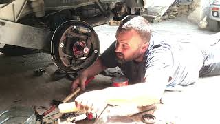 VW T2 bus restoration | Rear bearing replacement