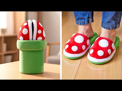 👟 멋진 신발 공예 🎨🍄 집에서 창의적인 DIY <strong>슬리퍼</strong> 만드는 방법