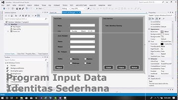 Tutorial Visual Basic .NET - Program Input Data Identitas Sederhana