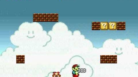 Super Mario Flash:Super Mario Bros World 1-1 Custom Level[Made By Me]