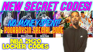 NBA LOCKER CODES 2K POORBOYSIN NEXT Codes NBA 2K20 Locker Codes