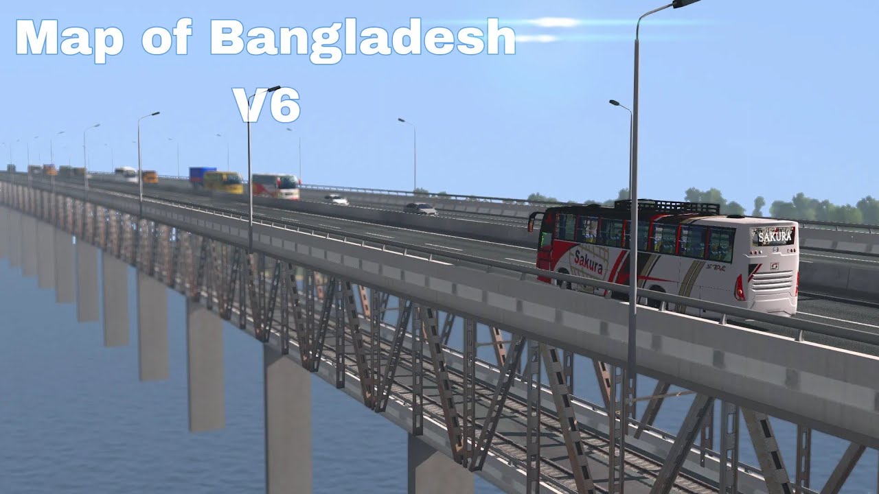 ETS2 BD BUS | Barisal to Dhaka | Sakura Hino Ak 1J | MBD V6 - YouTube