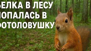 🌲 «Белка в лесу попалась в фотоловушку!»