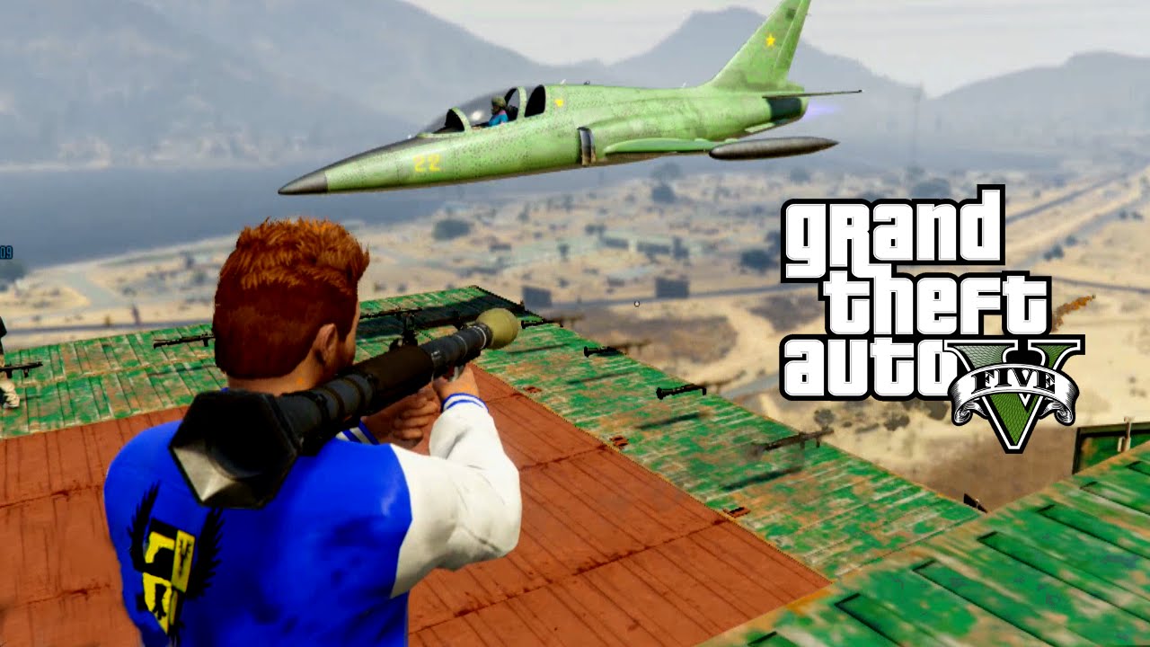 GTA 5 Online PC | RPGS VS PLANES | IT'S FOGGY! - YouTube