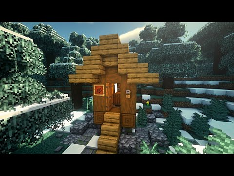 Minecraft - How to build an external bathroom. / Como construir um banheiro externo.
