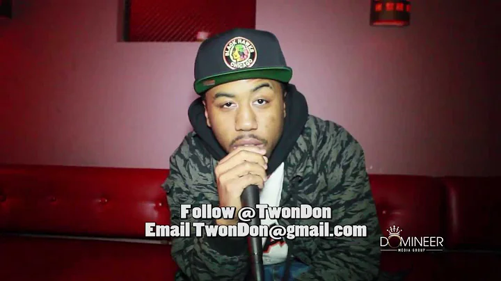 RAPPER TWONDON TALKS TO DOMINEERMEDIA AT THE DELAN...