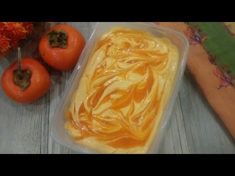 Video: Honey Persimmon Ice Cream With Cardamom