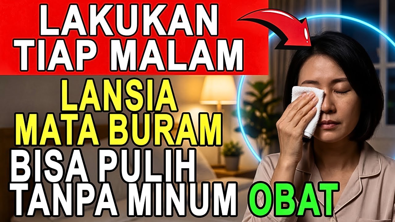 Setiap Malam Sebelum Tidur, Lakukan 7 Hal ini selama 10 Menit, Mata Buram bisa Pulih