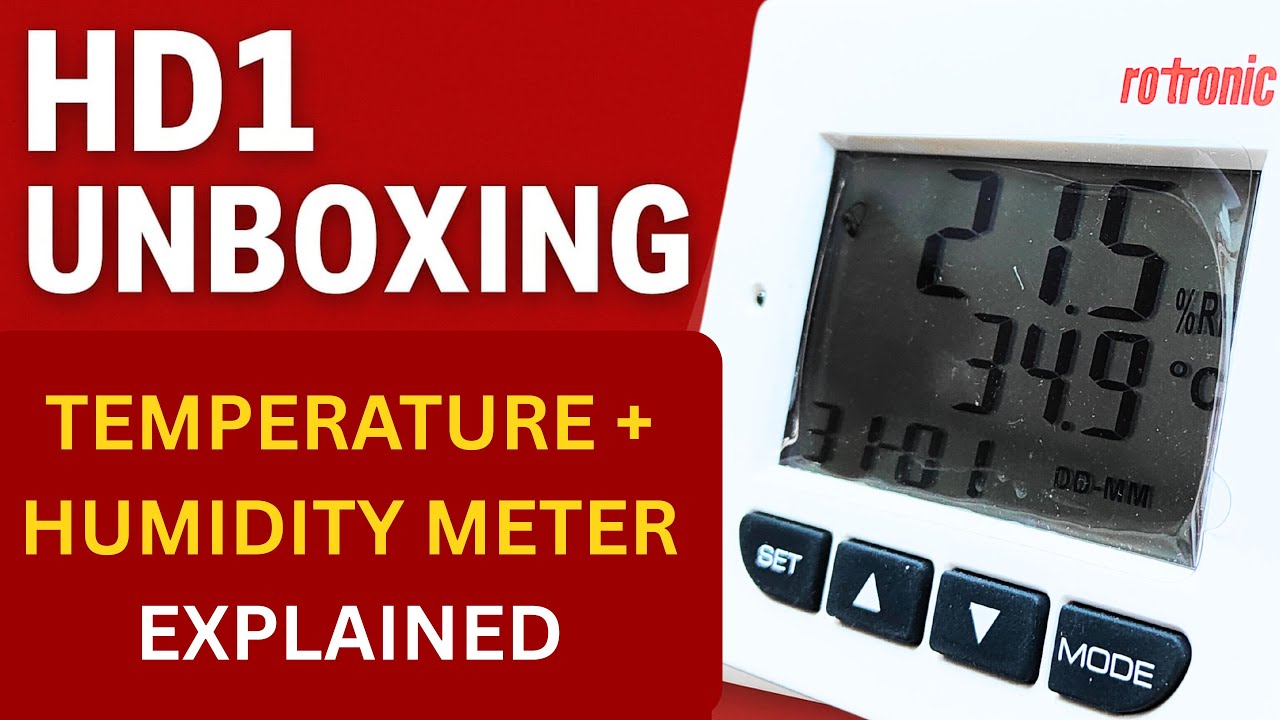 Rotronic HD-1 Thermo-Hygrometer Unboxing & Full Setup Guide | Temperature & Humidity Monitor
