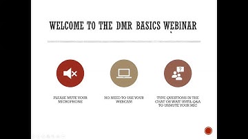 RMHAM U Tech Talk: DMR Basics Webinar - July 24, 2019