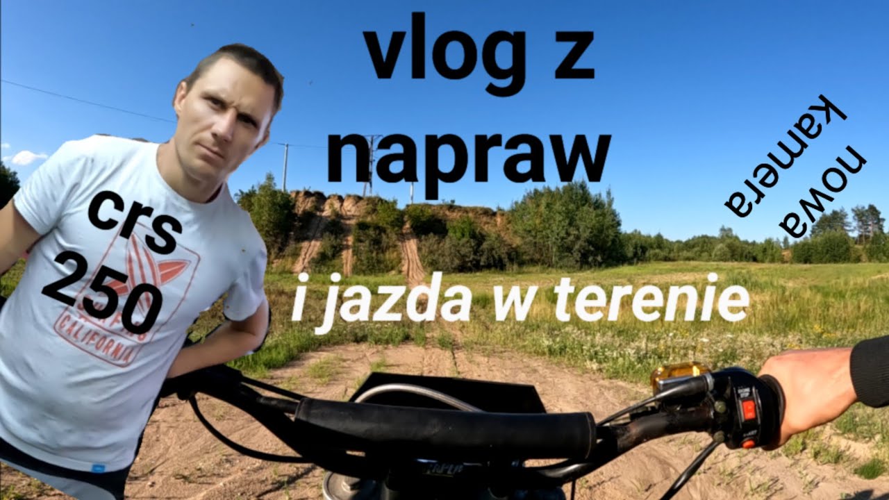 vlog z napraw i trochę jazdy.romet crs 250 #enduro #motocross