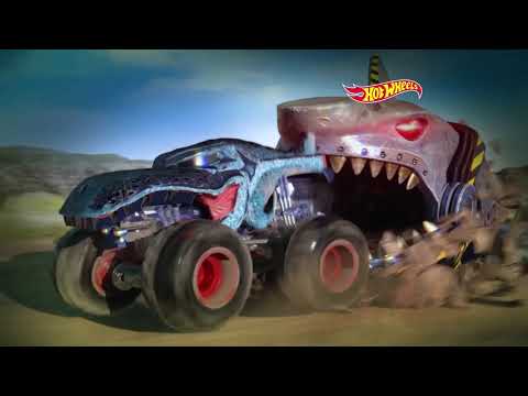 Hot Wheels Monster Trucks Mecha Köpek Balığı Çarpışması | Mattel Türkçe