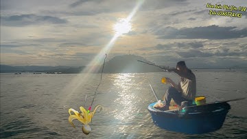 9 - NGHỀ CÂU MỰC THUYỀN THÚNG - ĐI BIỂN CŨNG VUI MÀ @LàmbiểnPhúYên