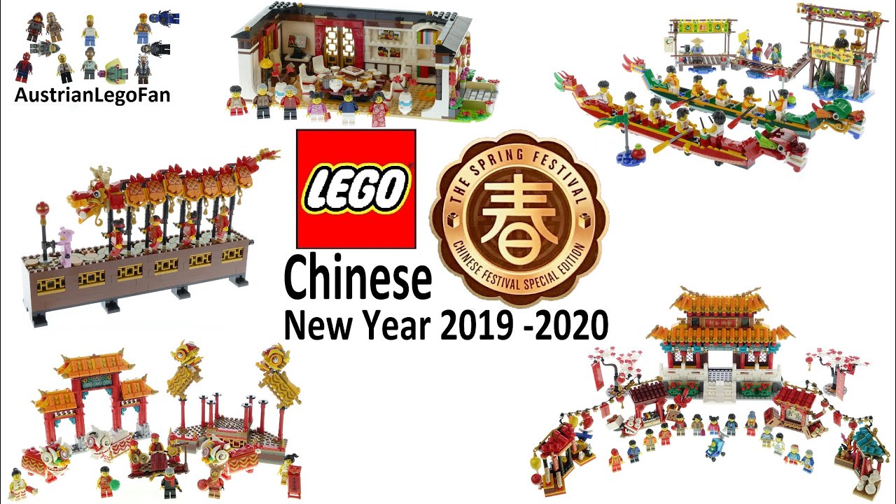 LEGO Chinese New Year Sets 2019 2020 - LEGO Speed Build YouTube